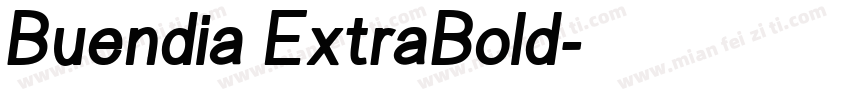 Buendia ExtraBold字体转换